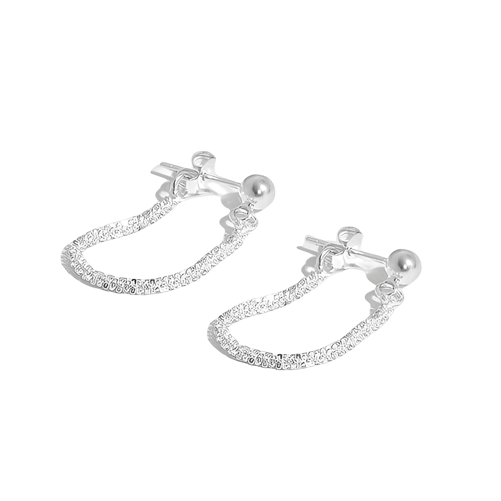 Thin Chain Drop Earrings - Lera