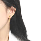 Thin Chain Drop Earrings - Lera