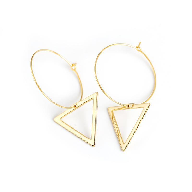 Triangle Drop Earrings