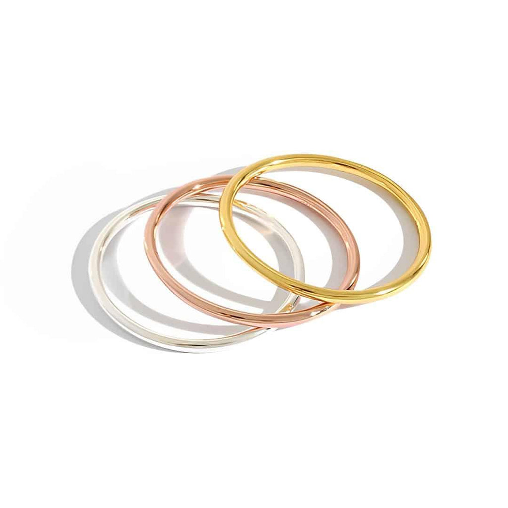 Tricolor Stackable Ring