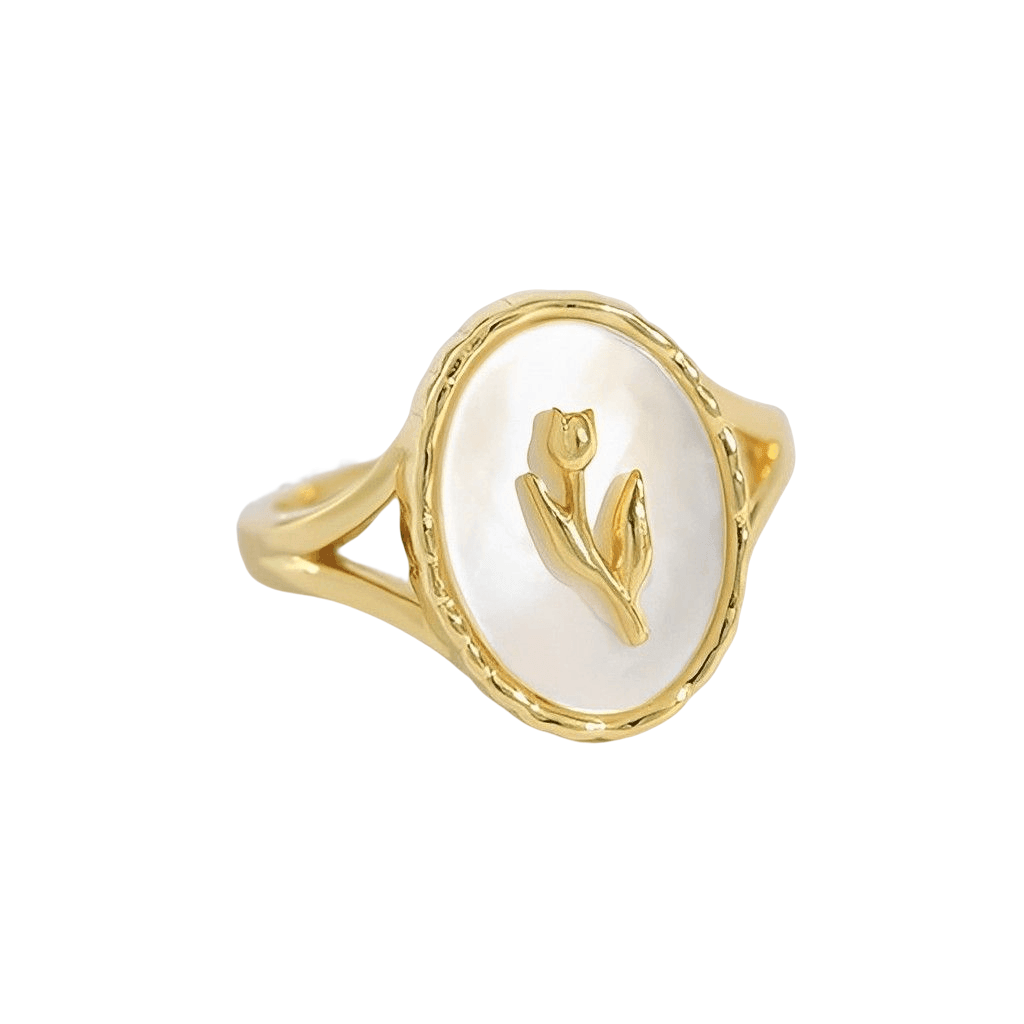 Tulip Mother Of Pearl Ring
