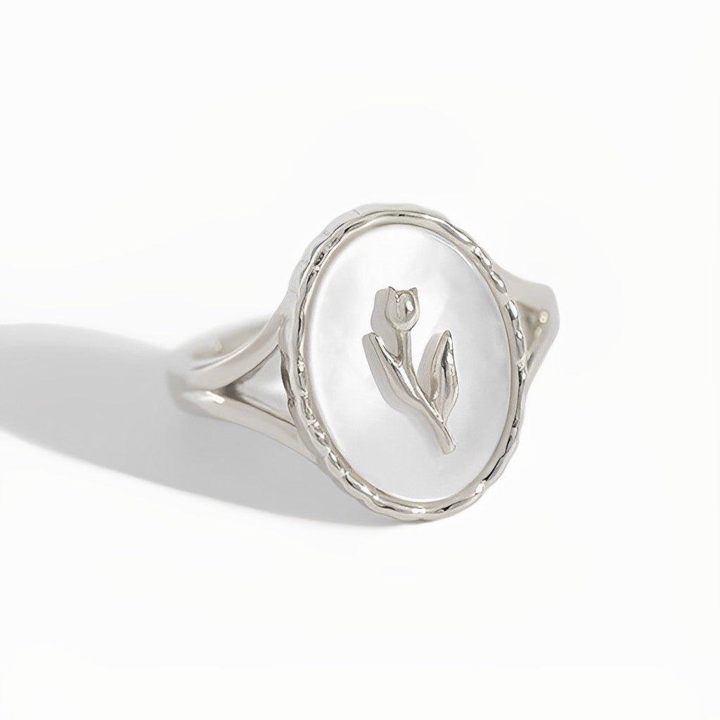 Tulip Mother Of Pearl Ring