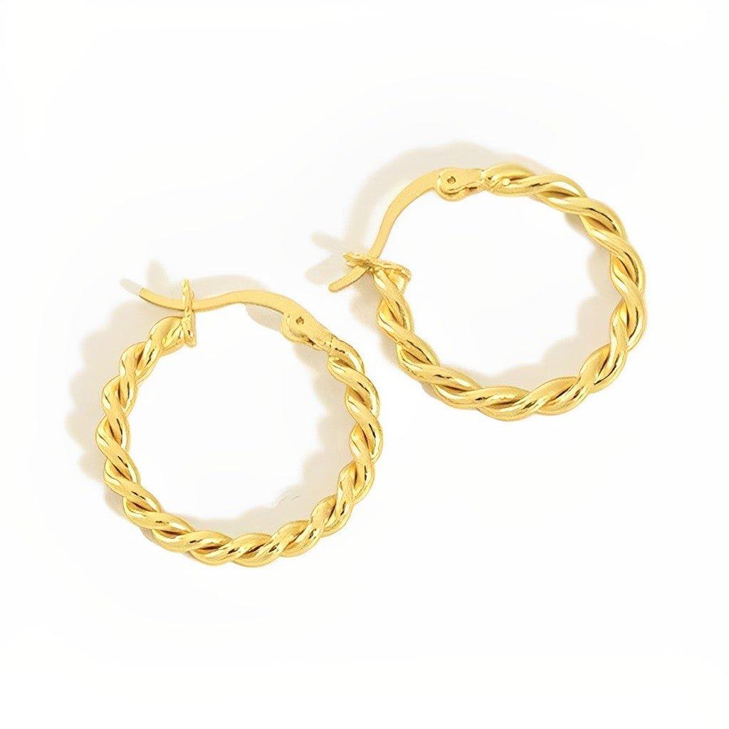 Twist Hoop Earrings