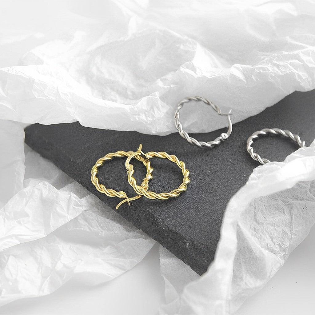 Twist Hoop Earrings