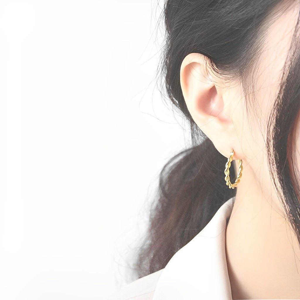 Twist Hoop Earrings