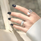 Wide Zirconia Ring - Themis