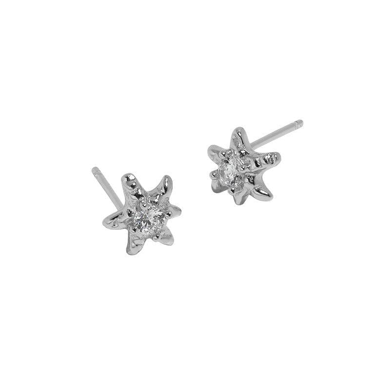 Zirconia Stud Earrings - Estrella